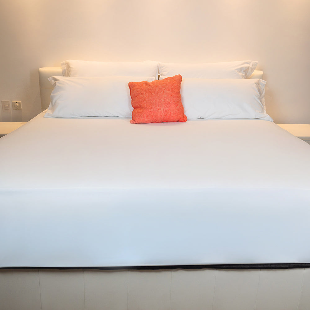 Cobertor de colchón ajustado extra acolchado como el que utilizan en los  hoteles Marriot, fabricado en EE. UU., Algodón, Blanco, King