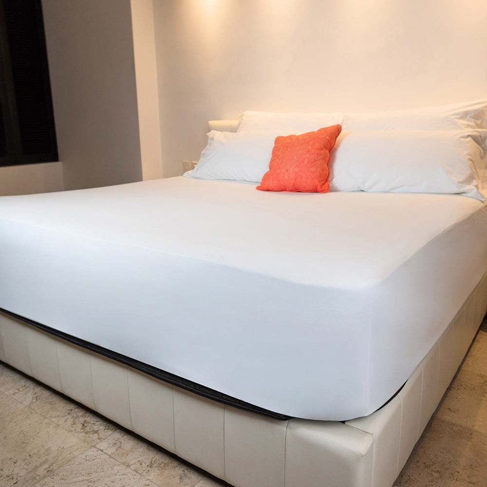 Cobertor de colchón ajustado extra acolchado como el que utilizan en los  hoteles Marriot, fabricado en EE. UU., Algodón, Blanco, King